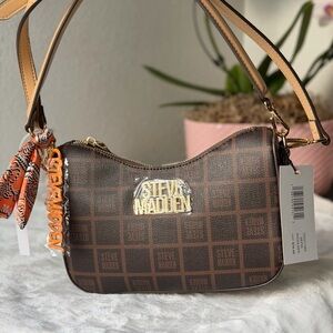 Steve Madden Sepia Shoulder Brown Orange Bag Charm